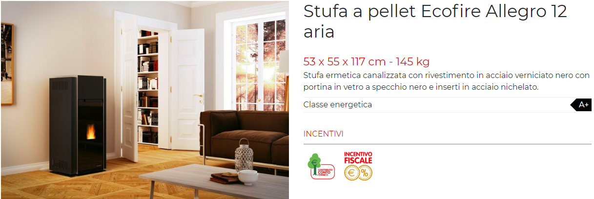 ricambi palazzetti allegro
